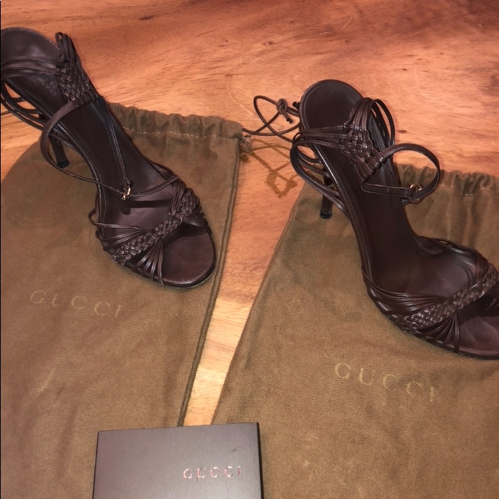 Vintage Gucci Heels With Dust Bags